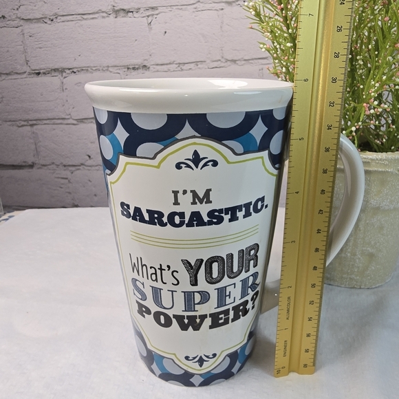 Boston Warehouse Blue and White Mug - Picture 4 of 7